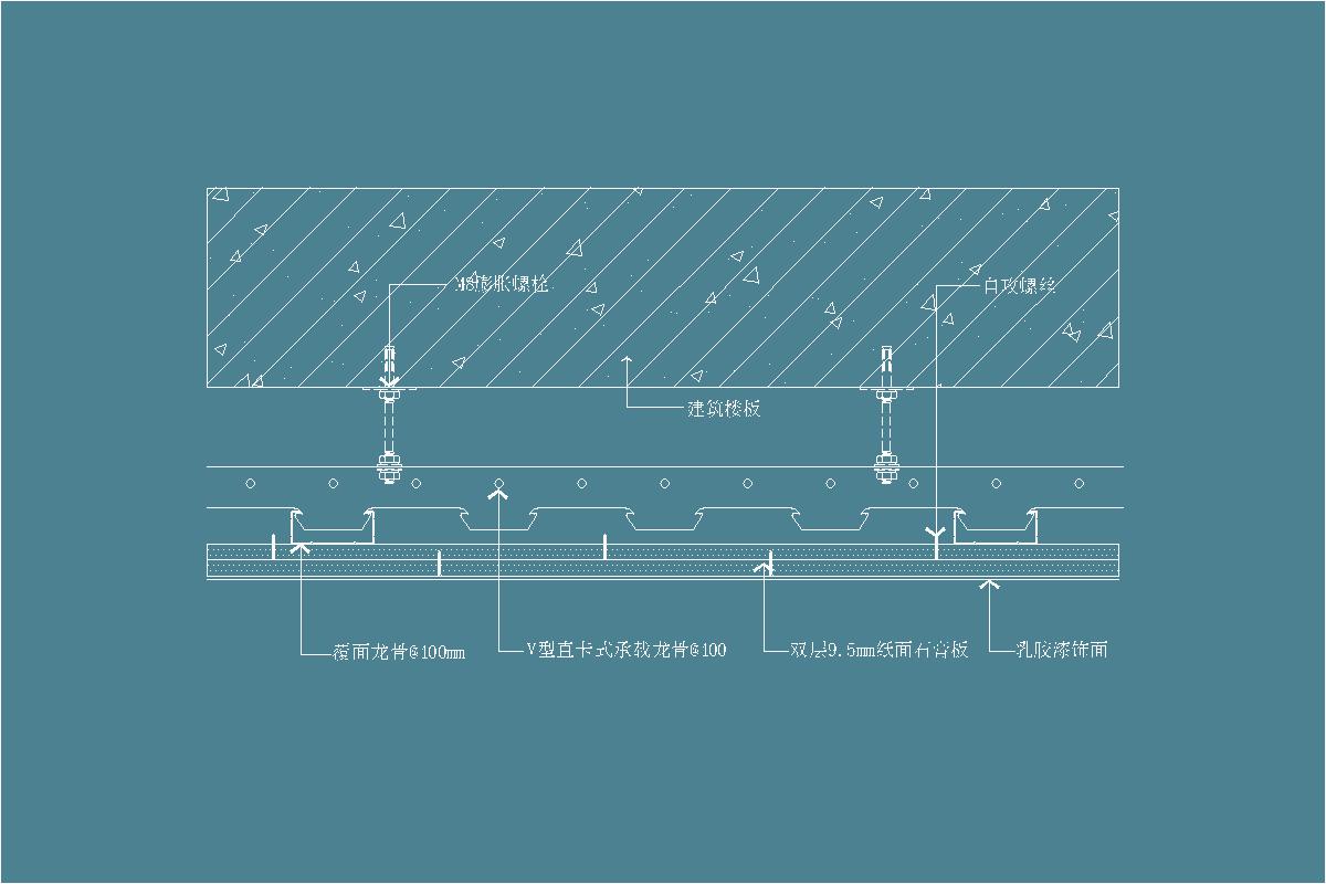 石膏板吊顶-卡式龙骨