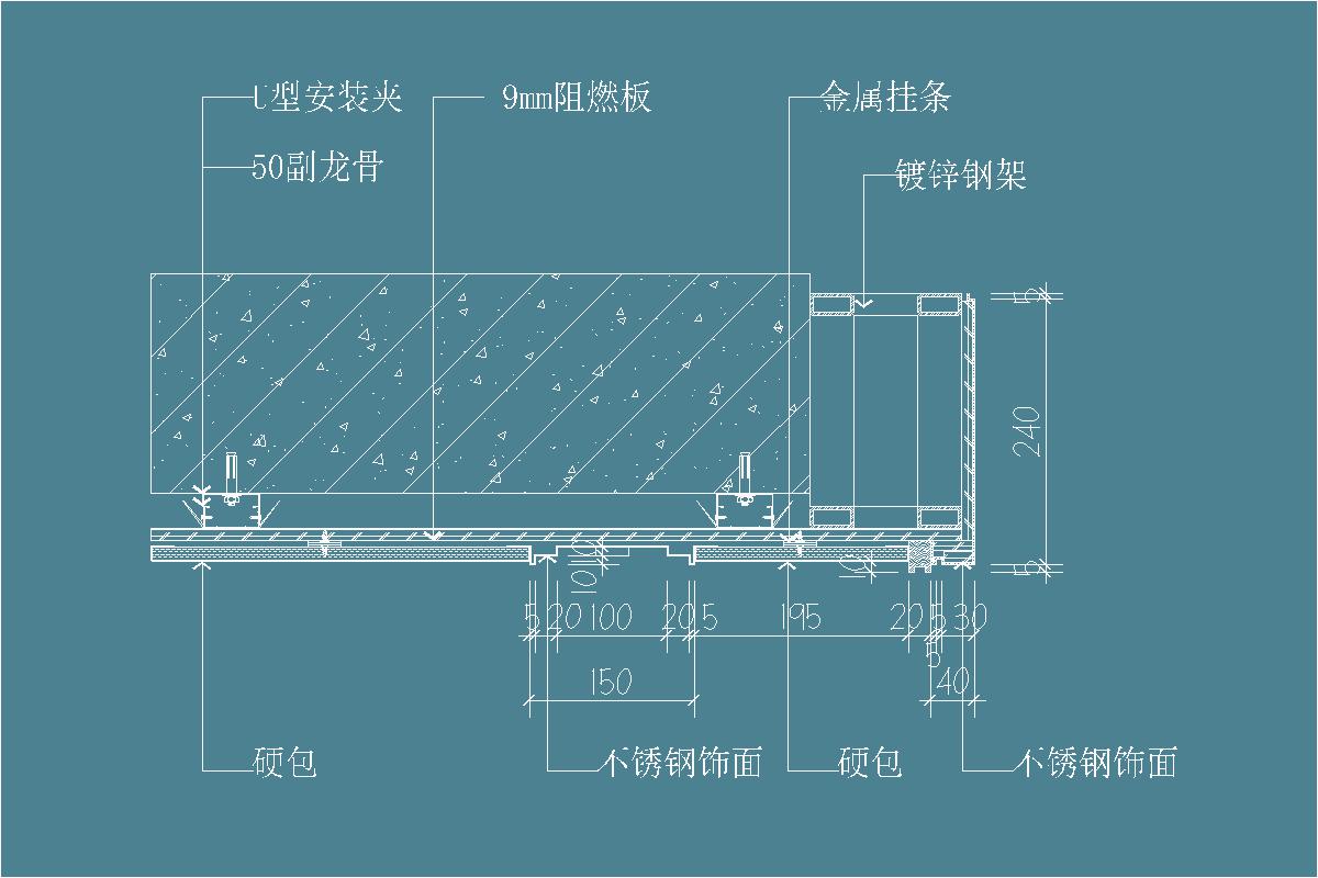 墙面节点-不锈钢电梯门套-不锈钢电梯按钮-硬包-木饰面线条