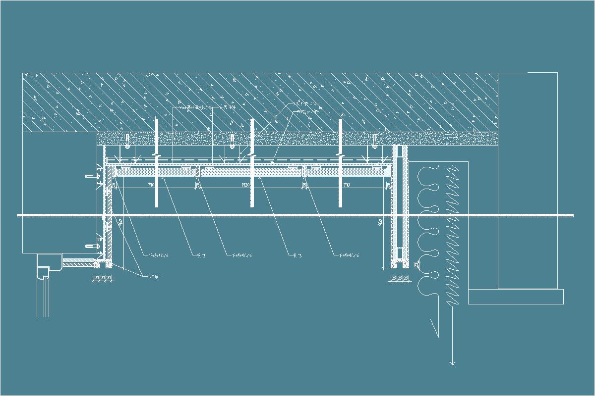墙面节点-床头硬包-不锈钢装饰-卡式龙骨